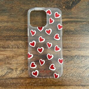 Kate Spade Red Heart Phone Case